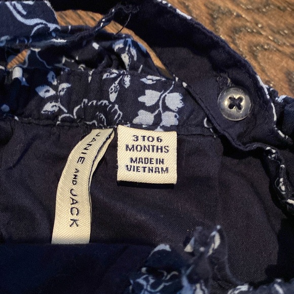 Janie and Jack Floral Romper - size 3-6 months - Picture 6 of 7